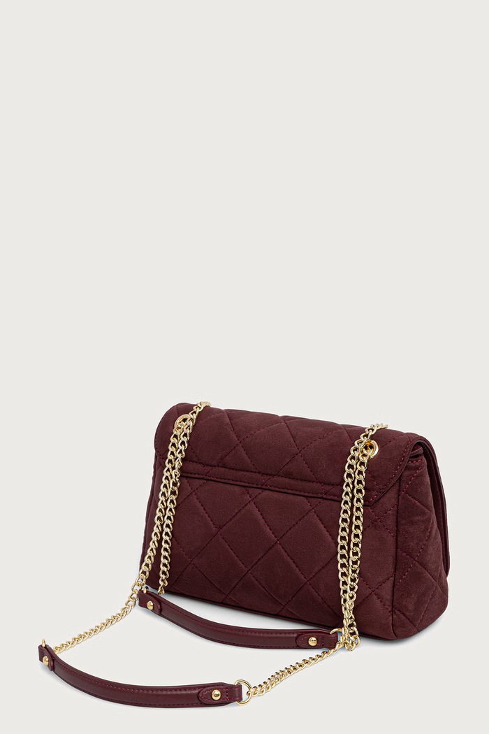 Akcesoria Valentino Bags Torebka damska OCARINA SUEDE VBSA9B02 bordowy