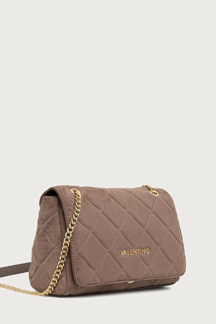 Valentino Bags Torebka damska OCARINA SUEDE VBSA9B02 brązowy AW26
