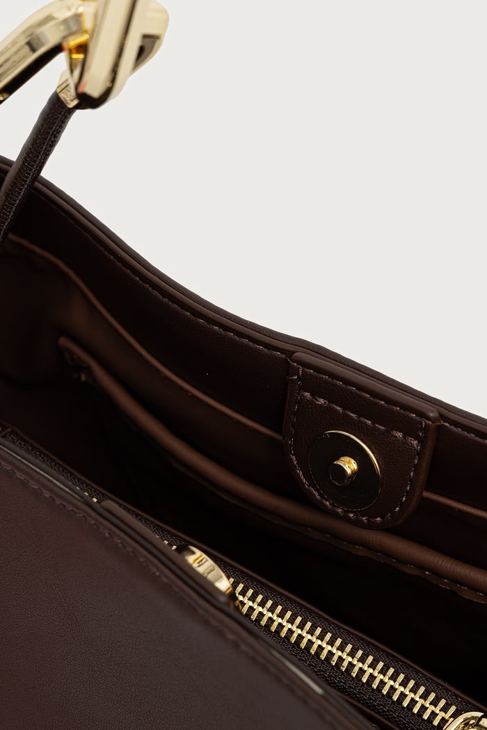 Torebka damska z imitacji skóry FABLE RE Valentino Bags VBSA5U07 brązowy