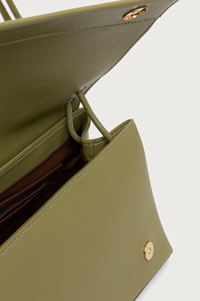 Torebka damska z imitacji skóry FABLE RE Valentino Bags zielony VBSA5U09