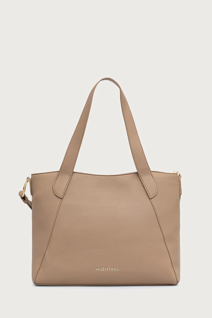 Valentino Bags Torebka shopper damska z imitacji skóry THAOE RE beżowy VBSA5M02