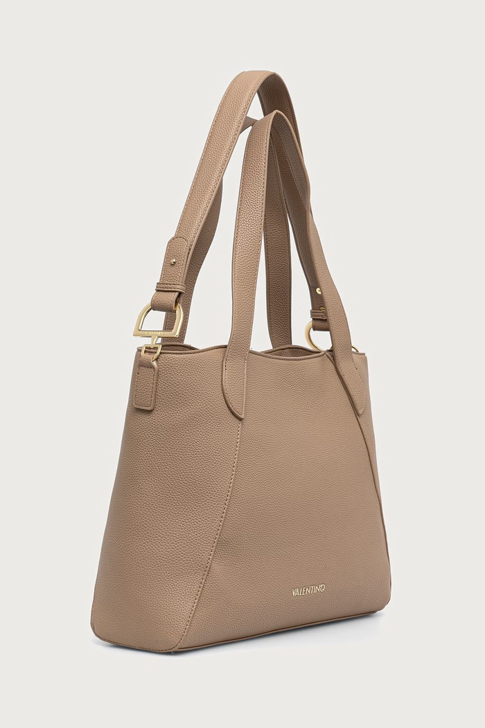 Valentino Bags Torebka shopper damska z imitacji skóry THAOE RE VBSA5M02 beżowy AW26