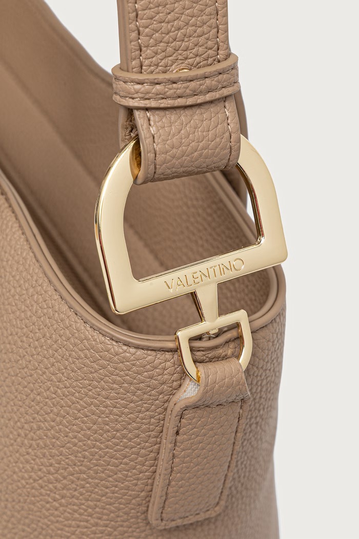 Akcesoria Valentino Bags Torebka shopper damska z imitacji skóry THAOE RE VBSA5M02 beżowy