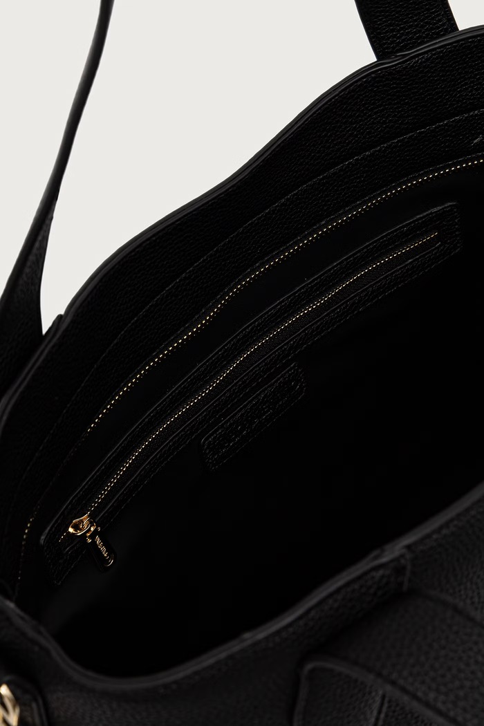 Torebka shopper damska z imitacji skóry THAOE RE Valentino Bags czarny VBSA5M02