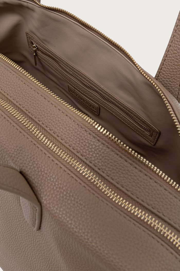 Torebka damska z imitacji skóry THAOE RE Valentino Bags beżowy VBSA5M01