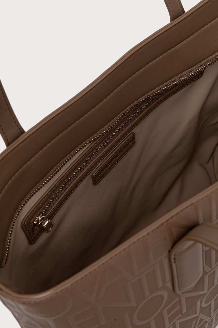 Torebka damska z imitacji skóry GYNEVRA RE Valentino Bags beżowy VBSA6801