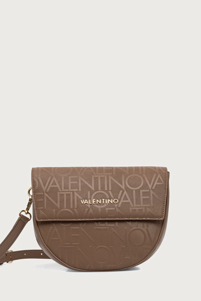 Valentino Bags Torebka crossbody damska z imitacji skóry GYNEVRA RE beżowy VBSA6809