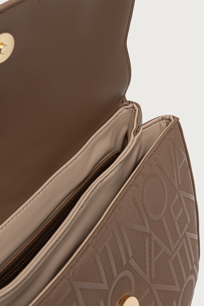 Torebka crossbody damska z imitacji skóry GYNEVRA RE Valentino Bags beżowy VBSA6809