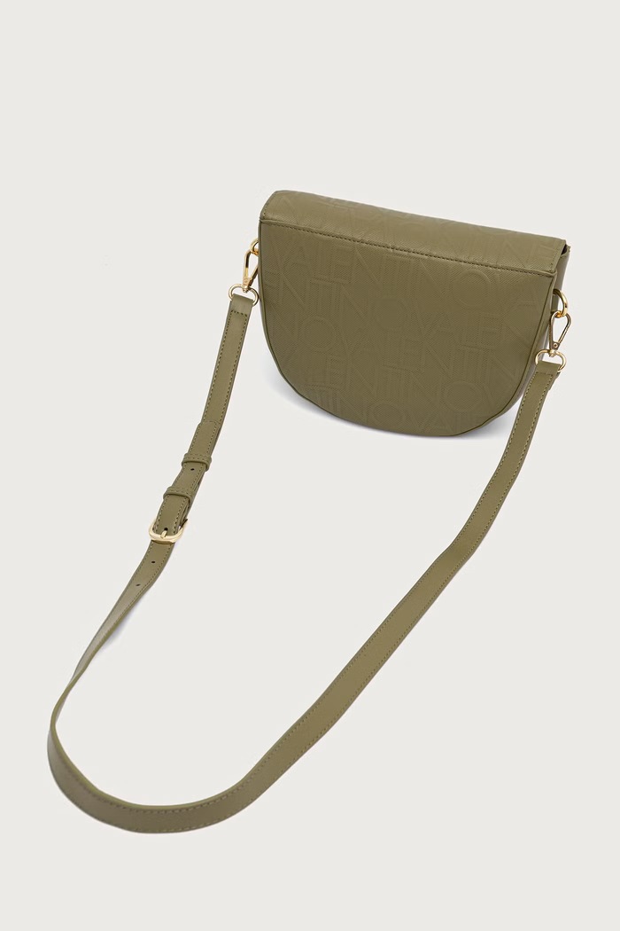 Akcesoria Valentino Bags Torebka crossbody damska z imitacji skóry GYNEVRA RE VBSA6809 zielony