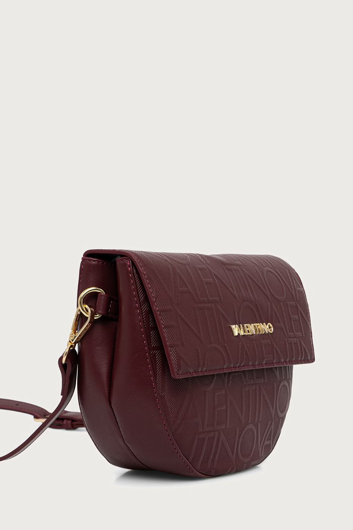 Akcesoria Valentino Bags Torebka crossbody damska z imitacji skóry GYNEVRA RE VBSA6809 bordowy