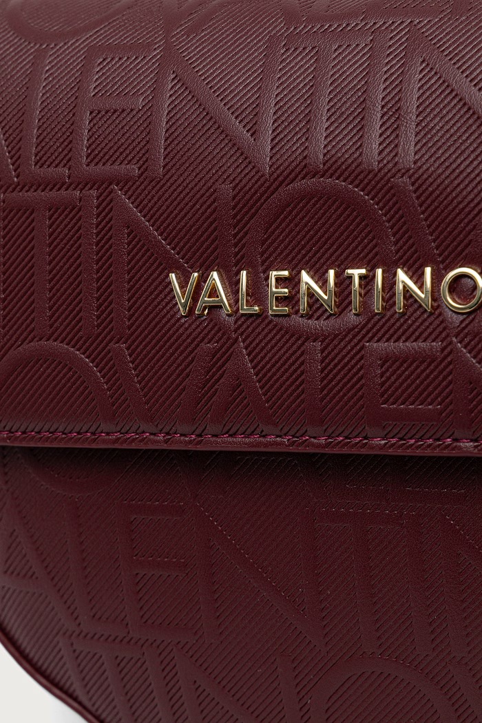Torebka crossbody damska z imitacji skóry GYNEVRA RE Valentino Bags VBSA6809 bordowy