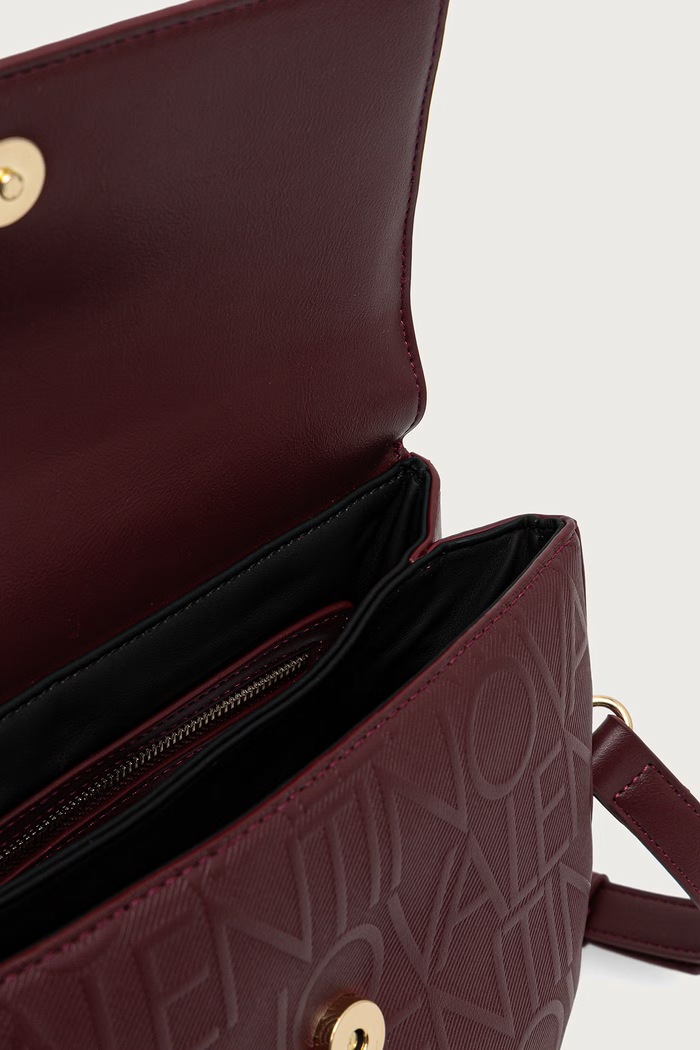 Torebka crossbody damska z imitacji skóry GYNEVRA RE Valentino Bags bordowy VBSA6809