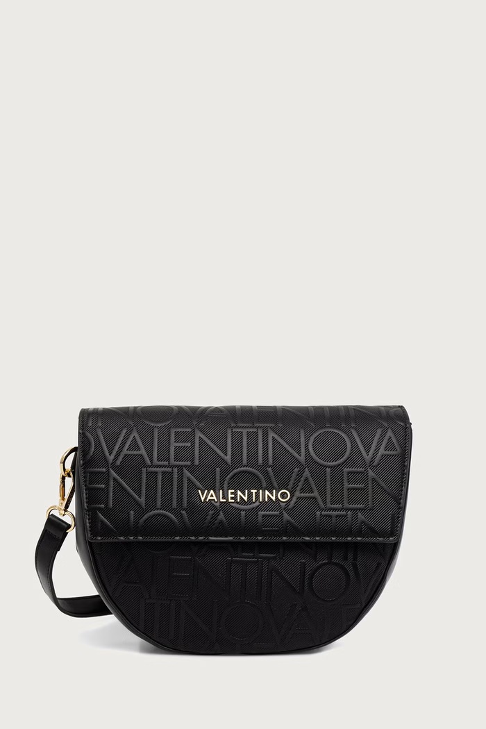 Valentino Bags Torebka crossbody damska z imitacji skóry GYNEVRA RE czarny VBSA6809