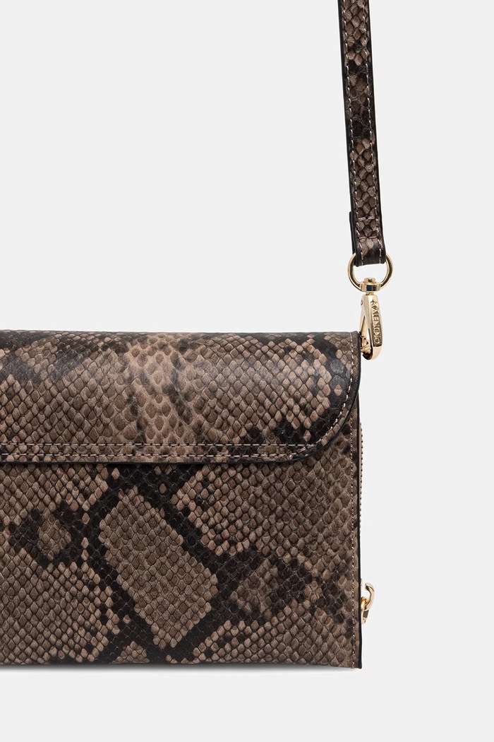 Akcesoria Valentino Bags torebka crossbody damska z imitacji skóry EMBER VBS9IE17P brązowy