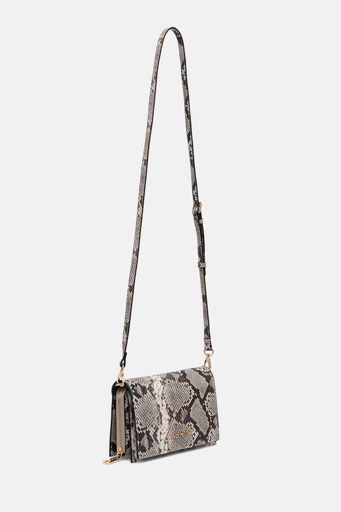 Valentino Bags torebka crossbody damska z imitacji skóry EMBER VBS9IE17P szary AW26