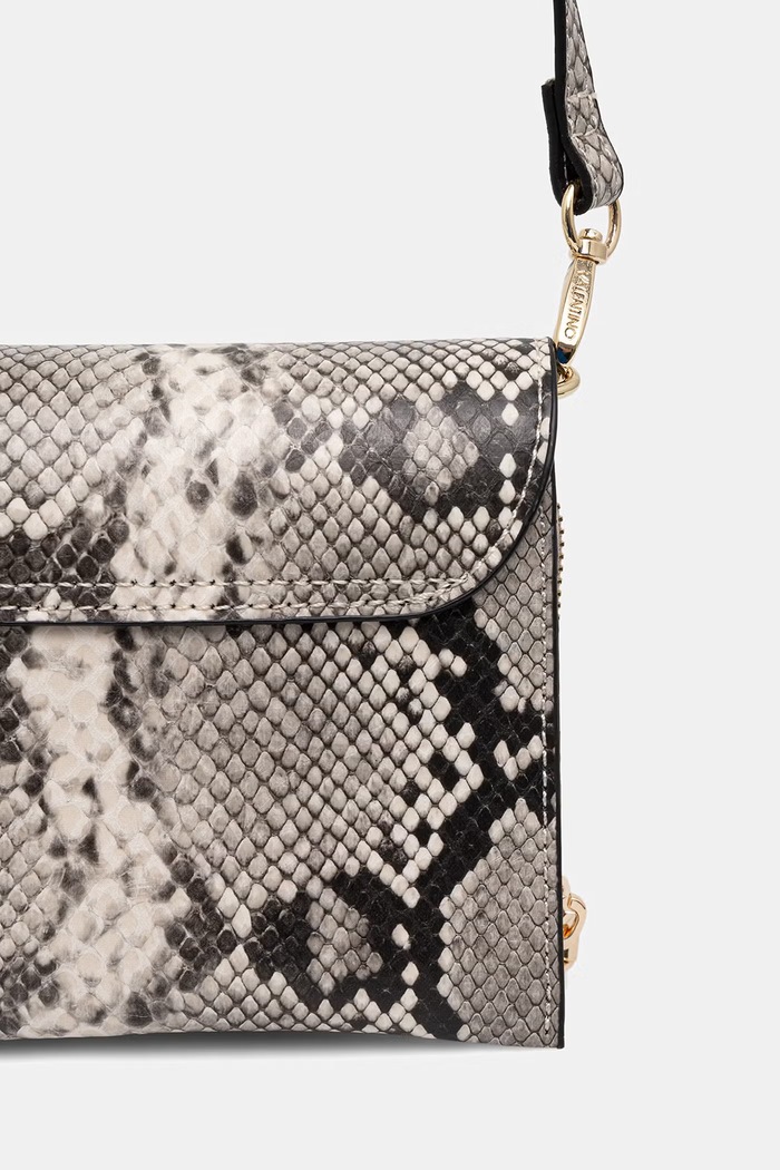 Akcesoria Valentino Bags torebka crossbody damska z imitacji skóry EMBER VBS9IE17P szary