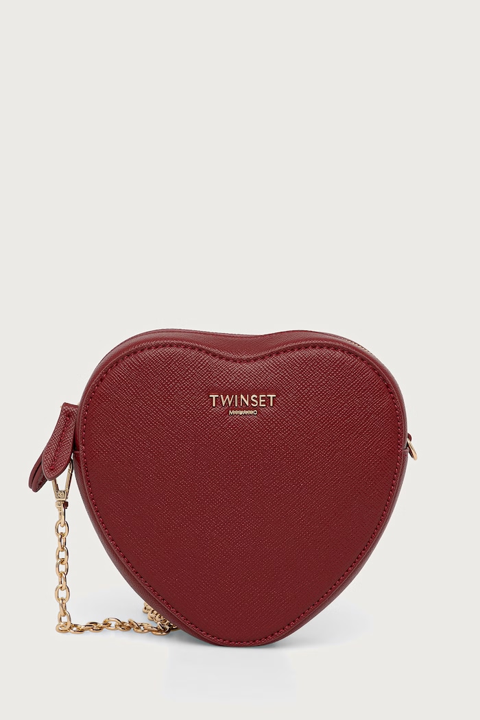 Twinset Чанта дамска от имитация на кожа червен 262TL8042