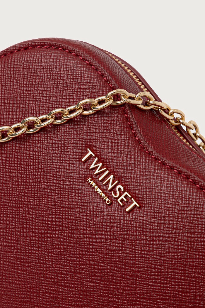 Чанта дамска от имитация на кожа Twinset 262TL8042 червен