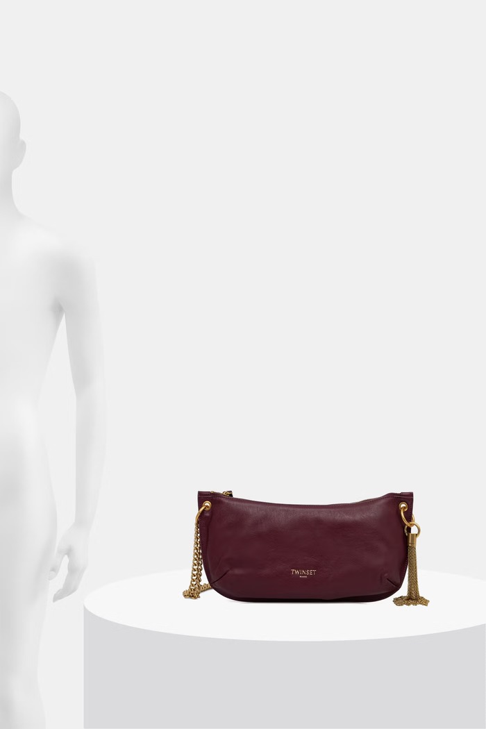 Twinset torba za žene kožna 262TD8250 bordo