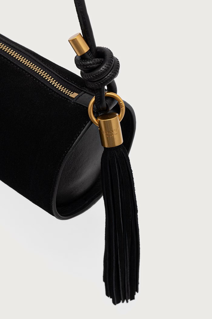 Twinset torba za žene od brušene kože crna 262TD8232