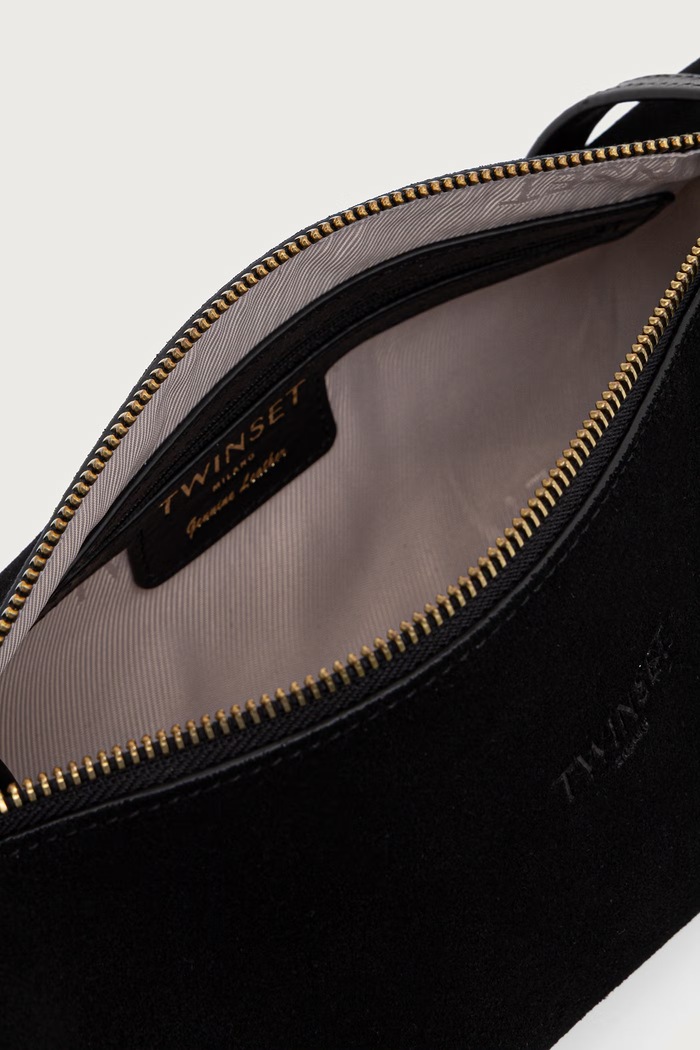 Twinset torba za žene od brušene kože 262TD8232 crna