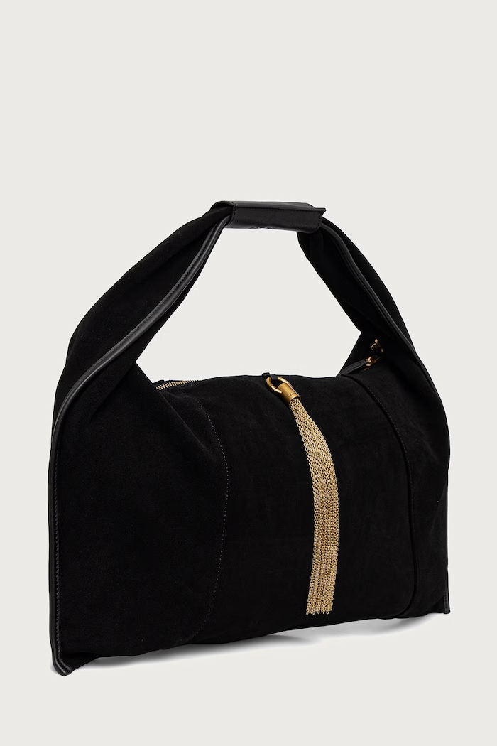 Twinset сумочка hobo для женщин замшевая 262TD8210 чёрный AW26