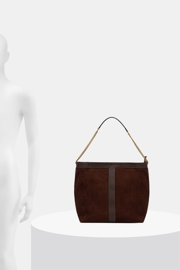 Twinset shopper torba za žene od brušene kože 262TD8160 smeđa