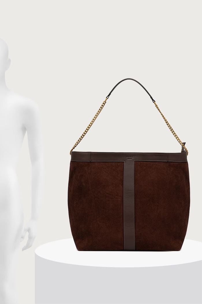 Twinset borsa shopper da donna in camoscio 262TD8160