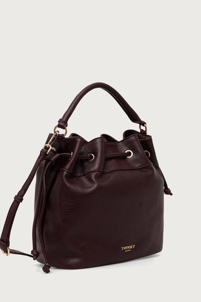 Twinset Чанта с дълга дръжка дамска 262TD8062 бордо AW26