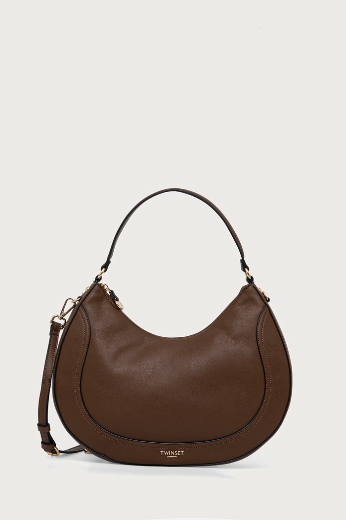 Twinset Crossbody torba za žene smeđa 262TD8052