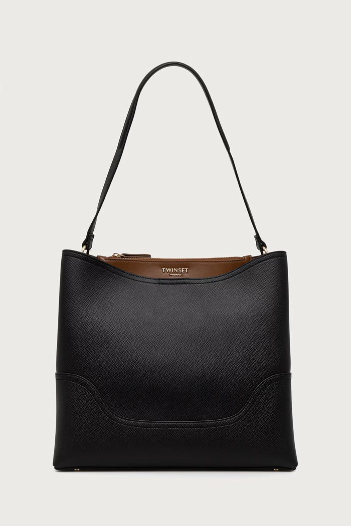 Twinset Mala torba hobo za žene crna 262TD8041