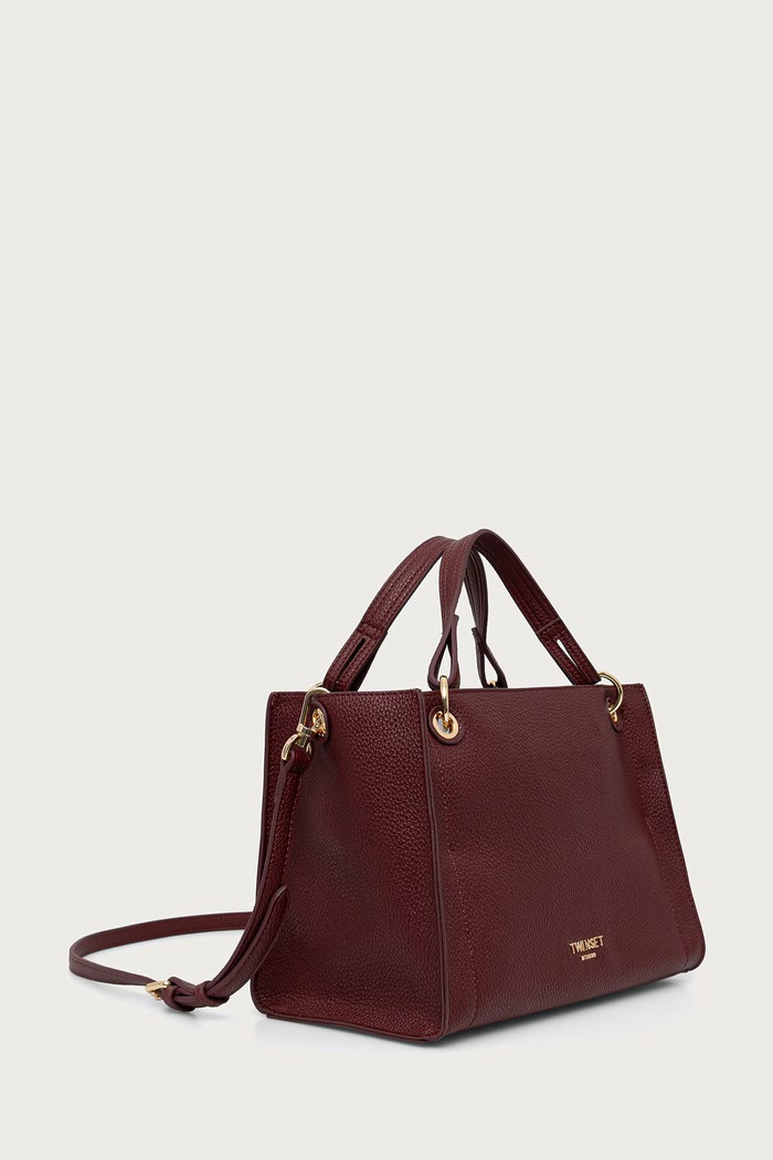 Twinset Tote torba za žene od imitacije kože 262TD8030 bordo AW26