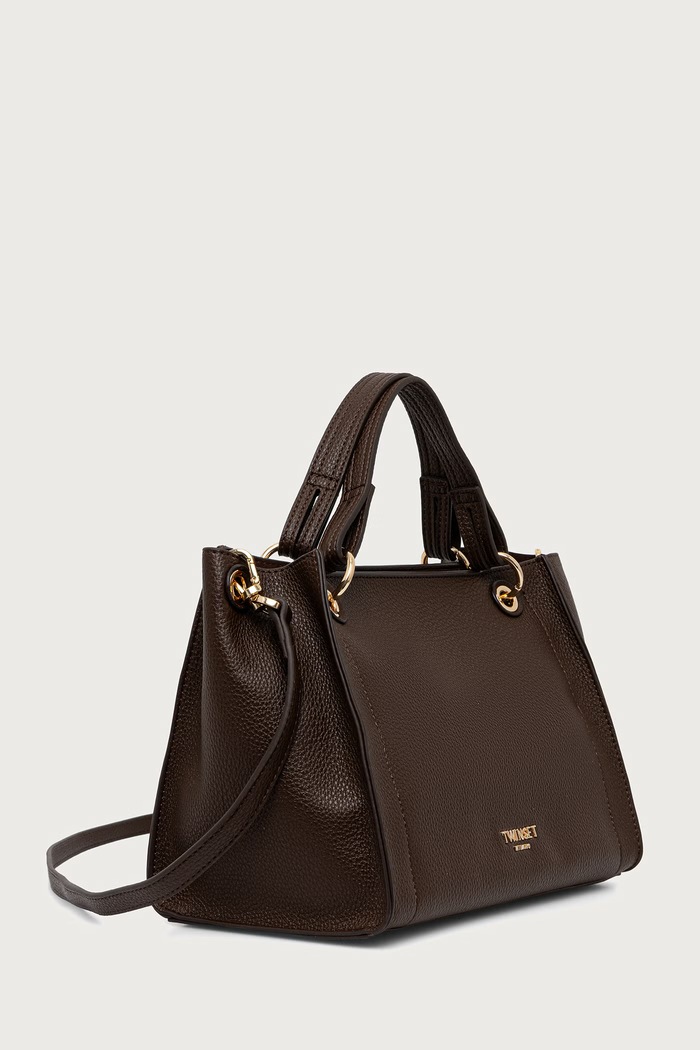 Twinset Tote torba za žene od imitacije kože 262TD8030 smeđa AW26