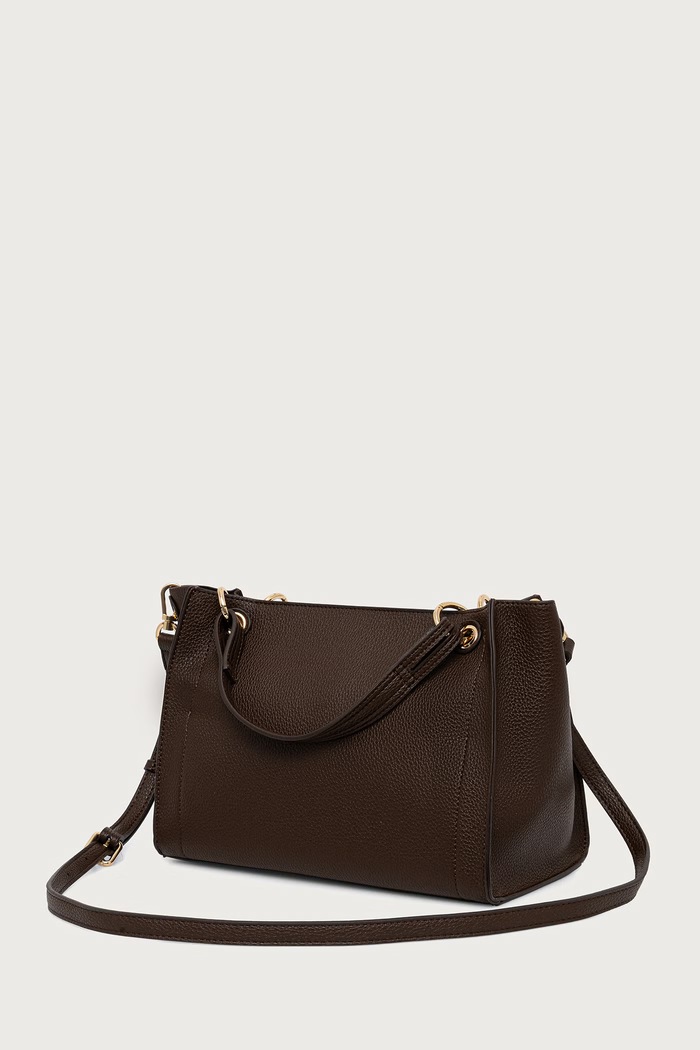 Dodaci Twinset Tote torba za žene od imitacije kože 262TD8030 smeđa