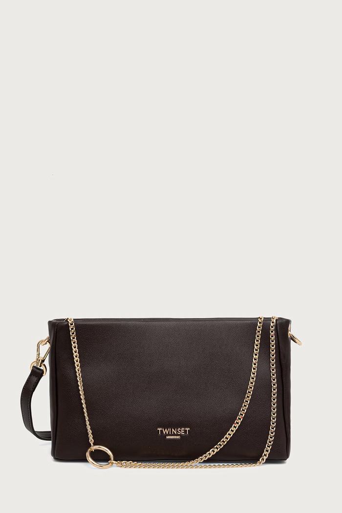 Twinset Torba za žene od imitacije kože smeđa 262TD8014