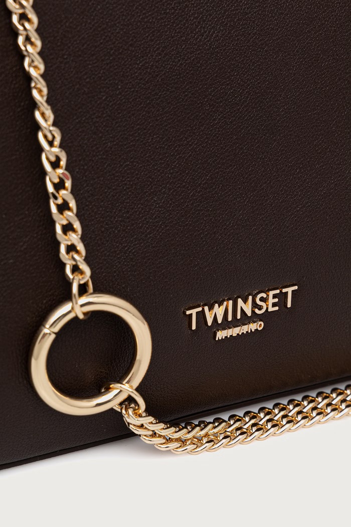 Torba za žene od imitacije kože Twinset 262TD8014 smeđa