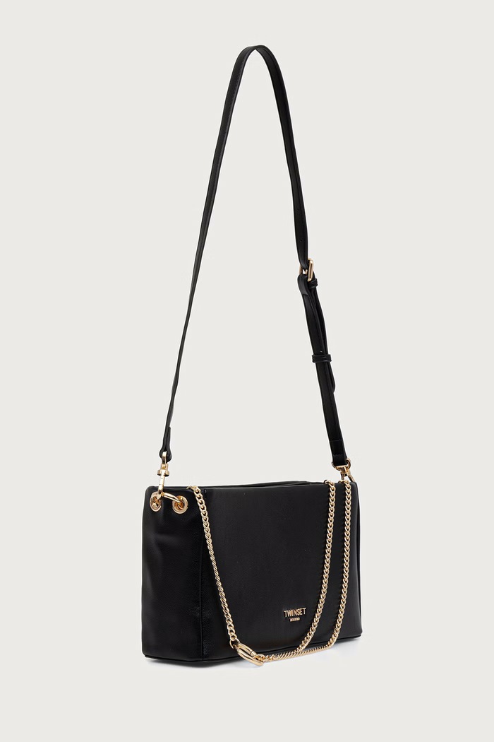 Twinset Torba za žene od imitacije kože 262TD8014 crna AW26