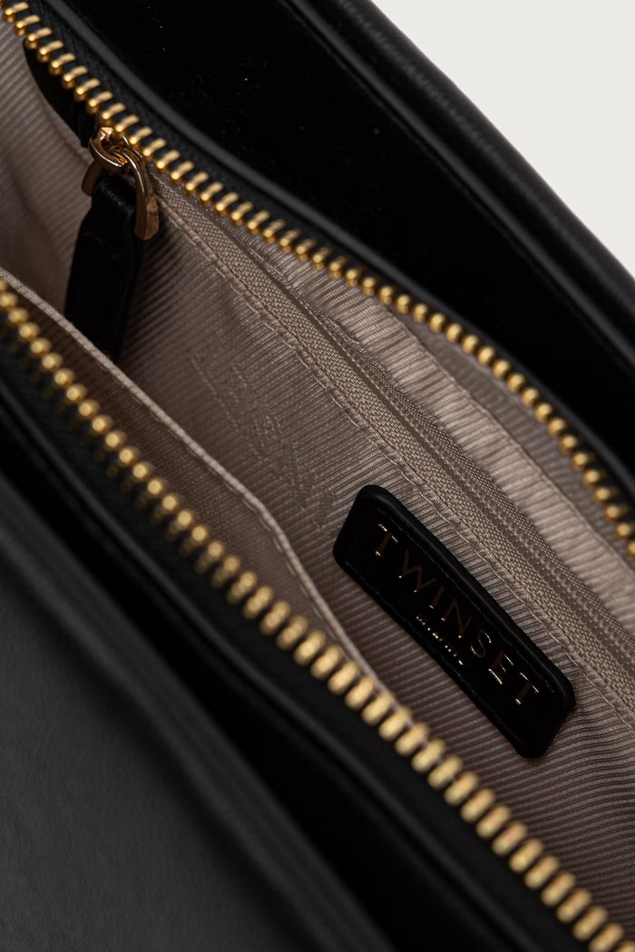 Torba za žene od imitacije kože Twinset crna 262TD8014