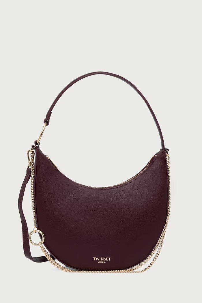 Twinset Torebka crossbody damska bordowy 262TD8013