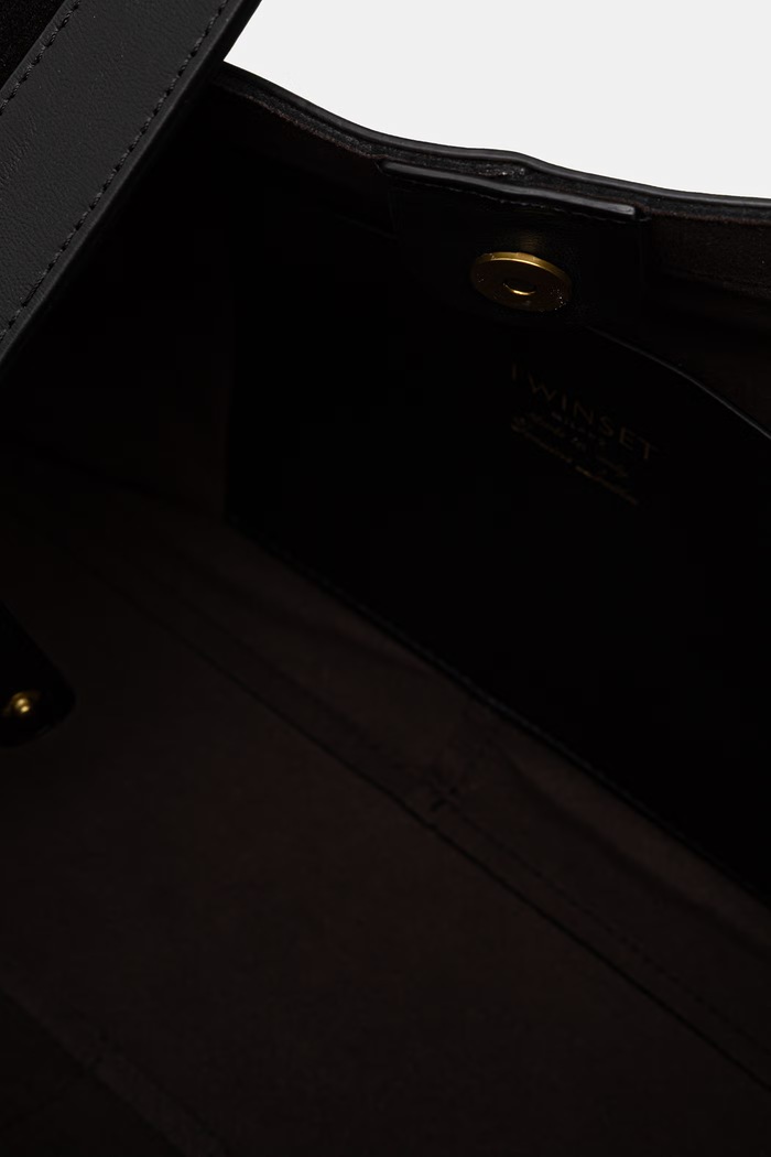 Twinset чанта дамска от кожа 262TB7140 черен