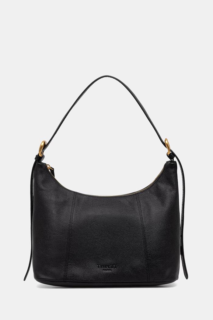 Twinset mala torba hobo za žene kožna crna 262TB7191