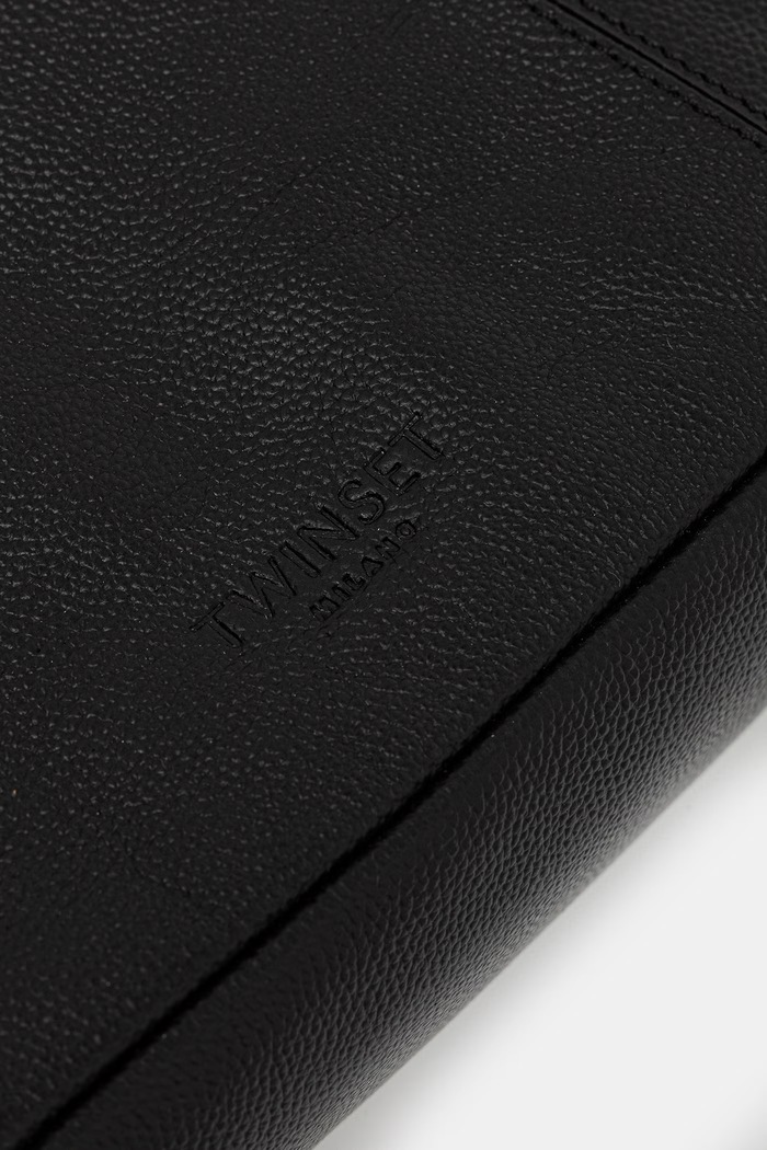 Twinset mala torba hobo za žene kožna crna 262TB7191