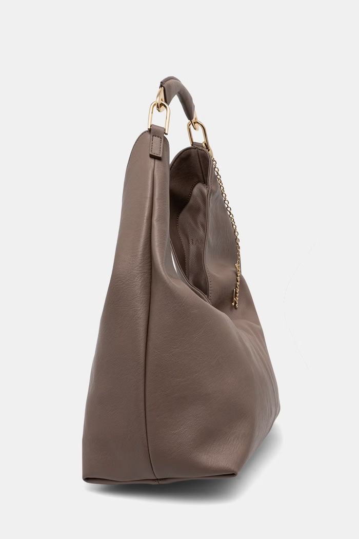 Twinset torebka hobo damska z imitacji skóry 262TB7090 brązowy AW26