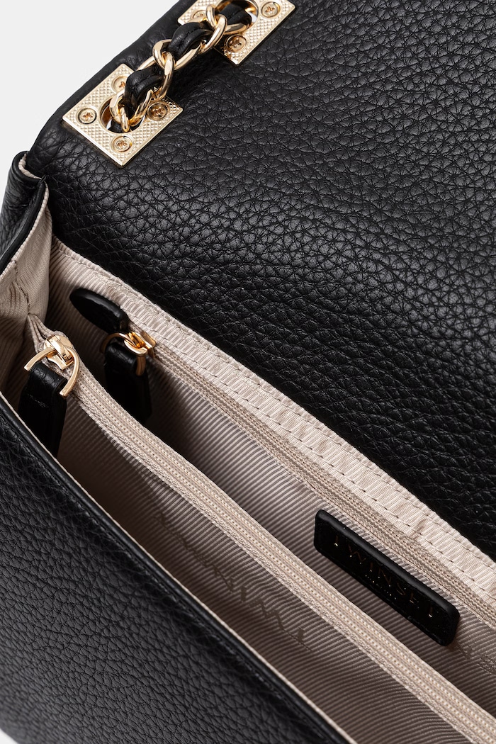 Twinset crossbody torbica ženska iz umetnega usnja 262TB7044 črna