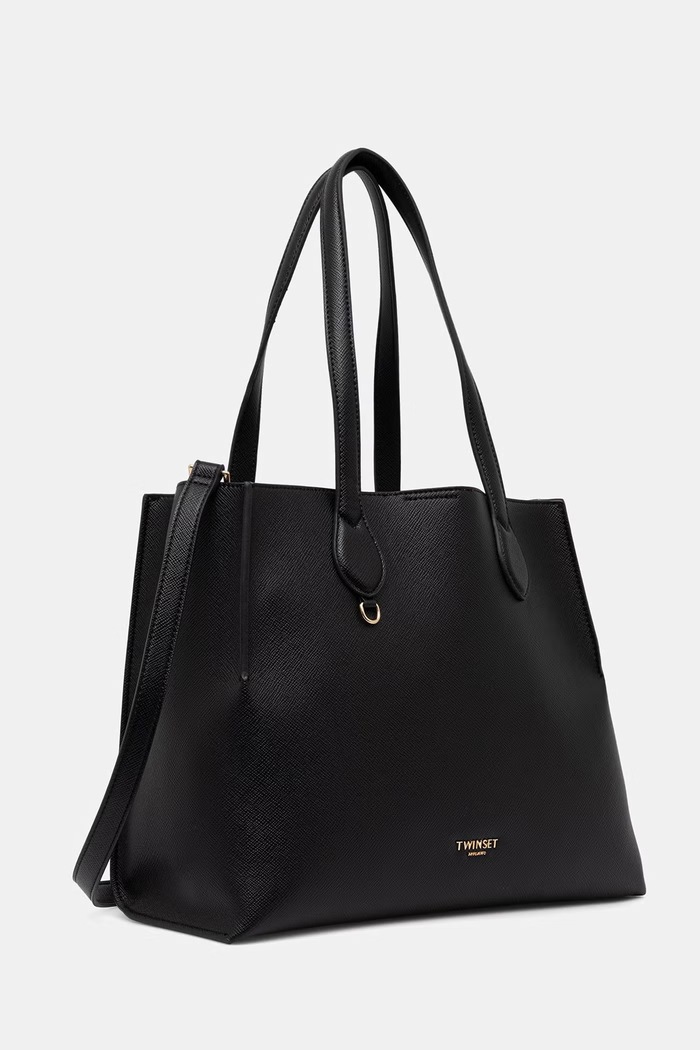 Twinset tote torba za žene od imitacije kože 262TB7100 crna AW26