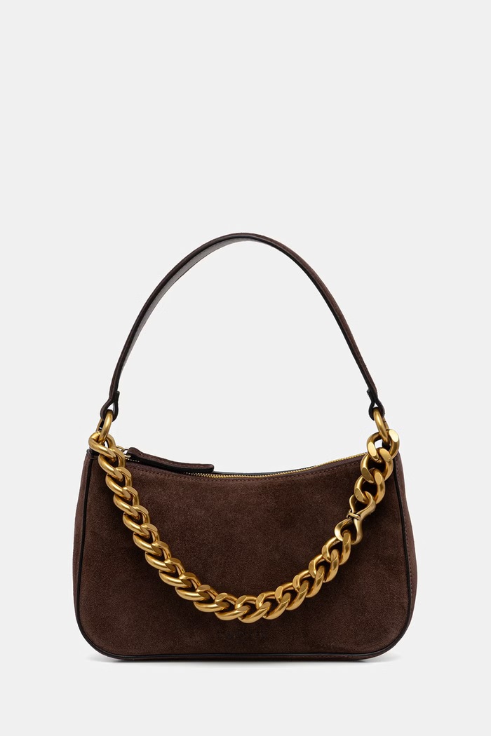 Twinset mala torba hobo za žene od brušene kože smeđa 999TB7016