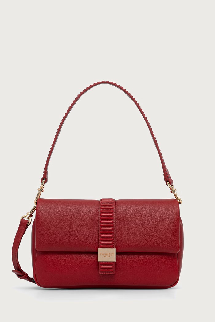 Twinset crossbody kabelka dámská z imitace kůže červená 262TB7022
