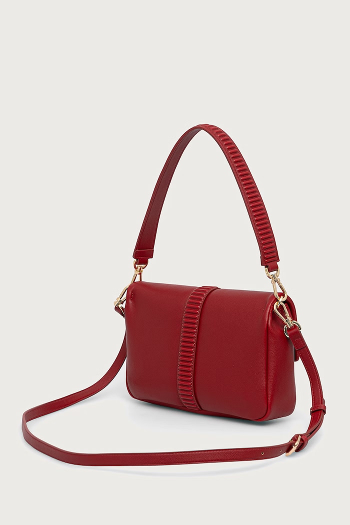 Doplňky Twinset crossbody kabelka dámská z imitace kůže 262TB7022 červená