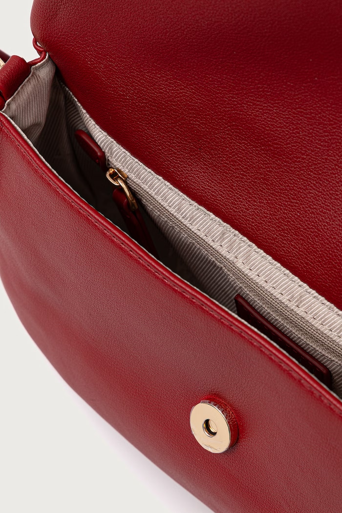 Twinset crossbody kabelka dámská z imitace kůže 262TB7022 červená