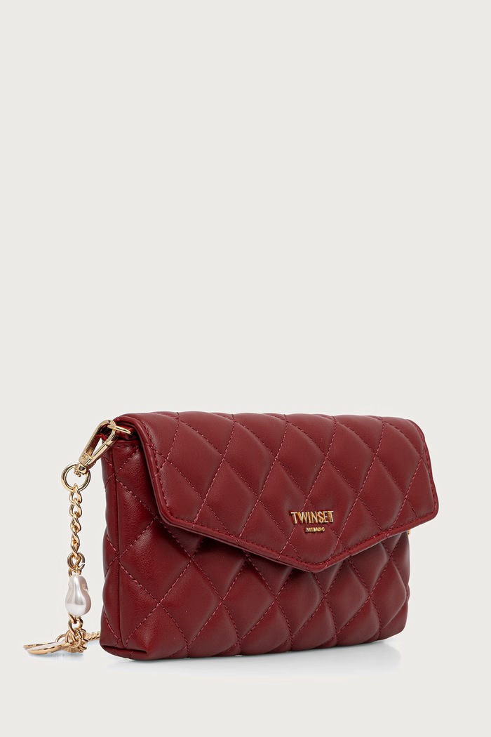Twinset pismo torbica za žene od imitacije kože 262TH7043 bordo AW26